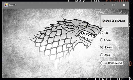 Change Background Image And Style in VB.Net
