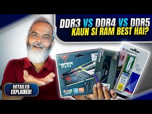 DDR3 vs DDR4 vs DDR5 RAM Explained in Detail 🔥 Kaun Si RAM Best Hai