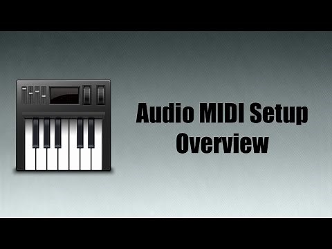 Mac OS X Audio MIDI Setup Overview