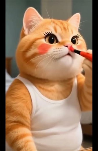 POV: Cat Tries Makeup for the First Time #mustwatch #cutecat #catblogger