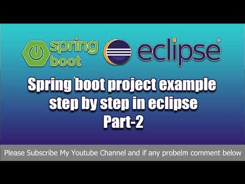 Java spring boot project step by step in eclipse | spring boot project | Spring boot tutorial part-2