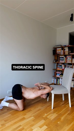 Igor System 🇪🇪 | Mobility on Instagram: "When the upper back doesn’t move well, the neck and shoulders start compensating — which can lead to stiffness and discomfort over time. These exercises help you open the chest, improve thoracic movement, and give your shoulders more freedom. If you want a clear, structured way to improve mobility step-by-step, check out my mobility programs on my website 🔗 #thoracicspinemobility #roundedshoulders"