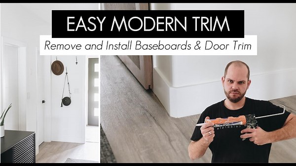 Modern Baseboard and Door Trim - Removal, Installation, & Bullnose Corners!