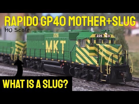 What is a Slug? Rapido's HO EMD GP40 Mother + Slug set. LOKSound/DCC - Dual Decoder