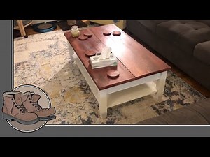 The Making of a Farmhouse Coffee Table with a Lifting Top