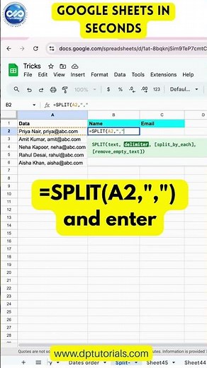 Split Data from One Cell into Multiple Columns in Google Spreadsheets ✂️⚡