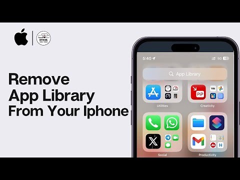 How to Remove App Library From iPhone! (iOS 17)
