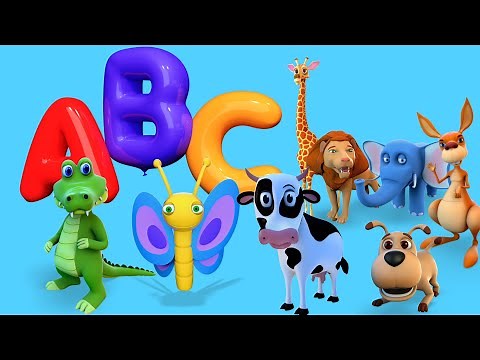 ABC Animals Song | Learn Alphabet & Animal Names | A to Z Phonics for Kids | BabaSharo TV