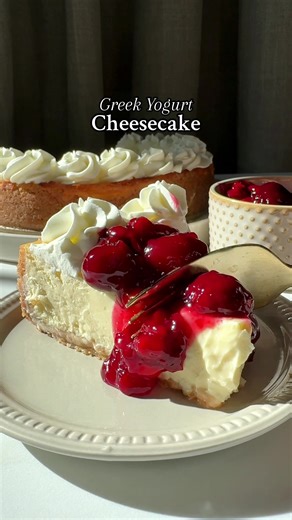 Celebrating Sweets (@celebratingsweets) - Creamy Greek Yogurt Cheesecake Recipe