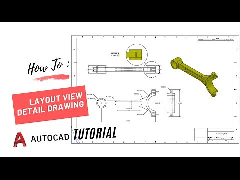 HOW TO CREATE LAYOUT VIEW AND DETAIL DRAWING PART 3D DESIGN IN AUTOCAD