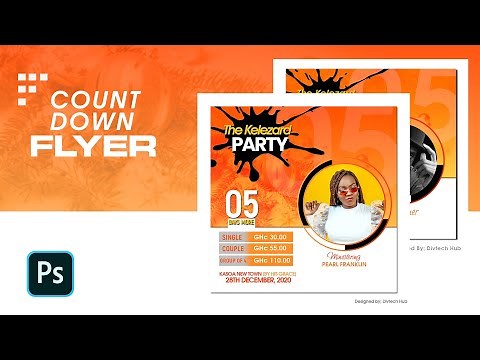 Creating Countdown flyers with Photoshop, The Kelezard party Countdown