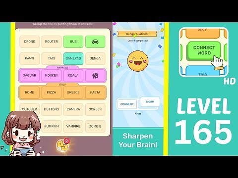 Connect Word Level 165 Answers Walkthrough