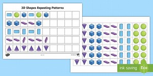 Repeating 3D Shape Pattern Activity
