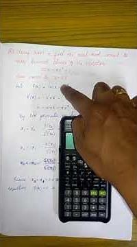 Numerical Methods | Newton Raphson's Method #maths #differentialequations #mathematics #calculus