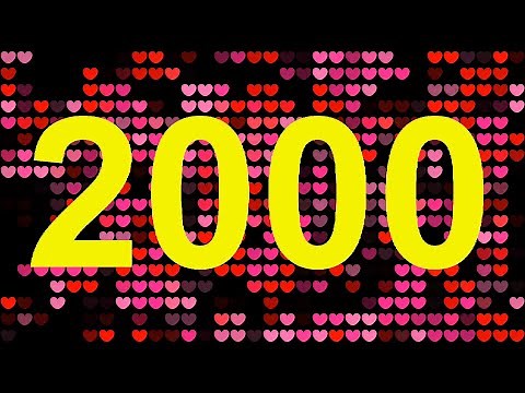 Numbers 1 to 2000 | 2000 NUMEROS| Números de 1 a 2000 | Del 1 al 2000 | 1から2000までの数字 - 2000 SEGUNDOS