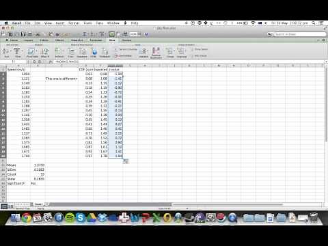 Excel: How to create a Q-Q Plot to test for normality