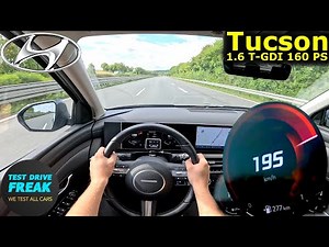 2025 Hyundai Tucson 1.6 T-GDI (160 PS) TOPSPEED POV 🚙 Autobahn Drive | No Speed Limit