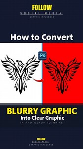 202K views · 1.9K reactions | 礪One powerful technique on how to convert a blurry logo into a clear logo in adobe photoshop #graphicinfluence | Graphic Influence | Facebook