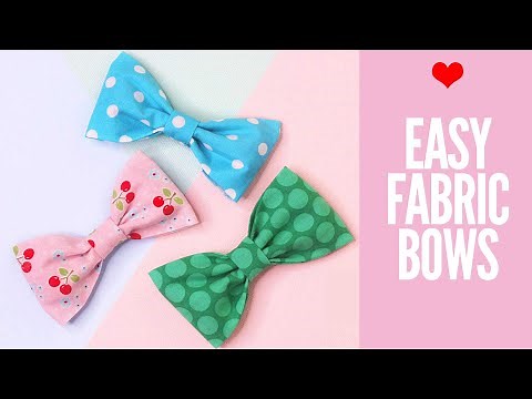 How to Make Fabric Bows, DIY Hair Accessories, DIY Fabric Bow