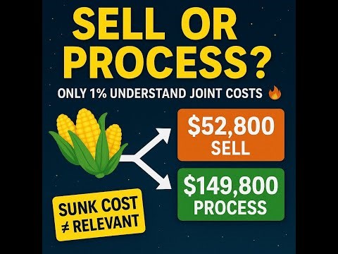 Sell or Process? The Joint Cost Trick 99% Don’t Know 🔥