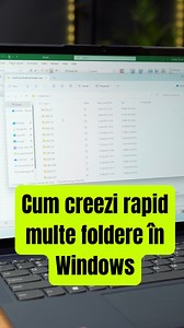 101K views · 2.6K reactions | Iată care e cel mai rapid mod de a crea multe foldere în Windows  | Cristian Florea | Facebook