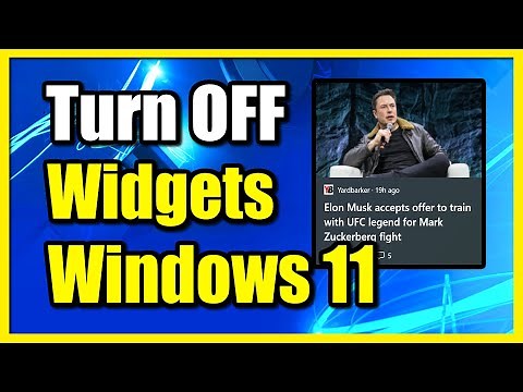 How to TURN OFF Widgets on Windows 11 PC & Remove News from Taskbar (Fast Method)
