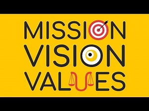 The Mission, Vision, and Values statements