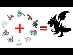 How To Draw 10 Pokemon Dragon Type In 1- Super Dragon Fusion.