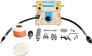 350W Rock Jewelry Polisher Bench Buffer Polishing Faceting Machine Lapidary Equipment Electric Mini Gemstone Lathe Polisher - Amazon.com