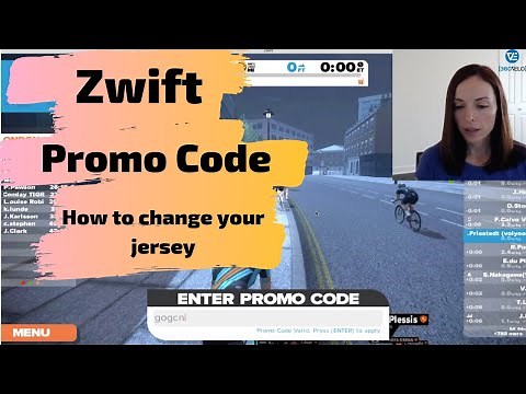 Zwift How to Use Promo Code to Change Jersey