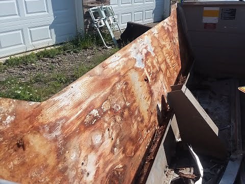Aluminum Boat Transom Repair "Part 1" Transom Needs Plywood Replaced