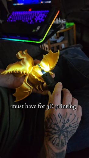 Kaitlyn Weber on Instagram: "🛠️ Cleaning up my 3D prints just got so much easier with this Dremel set! Perfect for smoothing edges, removing supports, and giving every print that clean, professional finish. If you 3D print at home, this is a total game-changer. #TikTokMadeMeBuyIt #3DPrinting #DremelTools MakersGonnaMake 3dprinting"