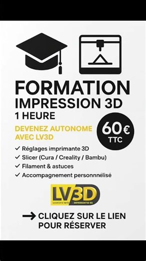 Faire une formation à l'impression 3d avec LV3D. #3d #fomation3d #3dprinting #lv3d