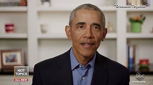 OBAMA SAYS LEADERS “NOT EVEN PRETENDING”: The co-hosts react to Pres. Trump firing back at former Pres. Obama after an implied dig in a virtual commencement address. abcn.ws/2CcjBVI | The View