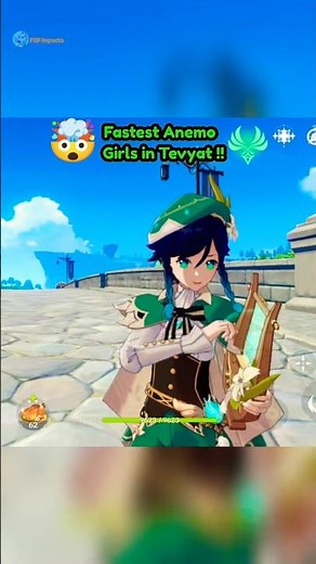 Fastest Anemo Girls in Genshin Impact !!