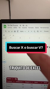 BuscarX o BuscarV: truco de Excel explicado