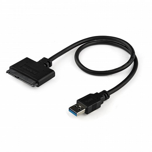 SATA to USB Cable, USB 5Gbps to 2.5in SATA I II III Hard Drive Adapter, External Converter for SSD or HDD Data Transfer