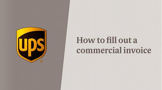 When you start shipping internationally with UPS, getting customs documentation right is the key to a smooth experience. A commercial invoice is the most crucial form. Luckily, we have a guided process to help make filling out documents easy. Click here to learn more. | UPS