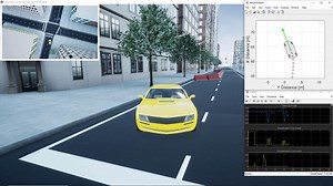 Simulating an autonomous car in a 3D environment! | MATLAB