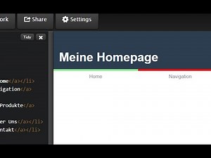 Einfaches Webseiten Menü | HTML, CSS für Anfänger