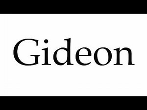 How to Pronounce Gideon