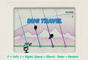 Bug Travel Typing Game