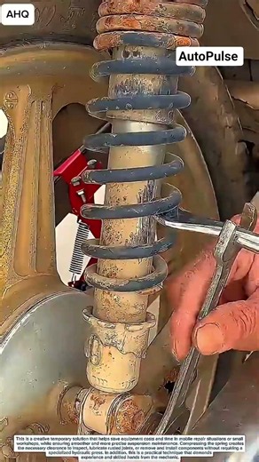 Genius Mechanic Trick to Compress Shocks Instantly! 🤯