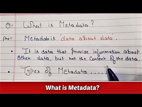 What is Metadata? | Types of Metadata - Detailed Explained in Hindi