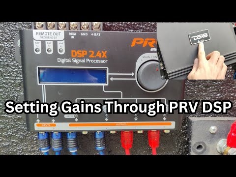 "Step-By-Step Guide On Setting Gains Through PRV DSP" With Or Without Clip Light
