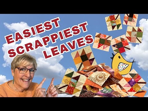 I Make The Easiest Scrappy Fall Leaves - Quilt And Table Runner