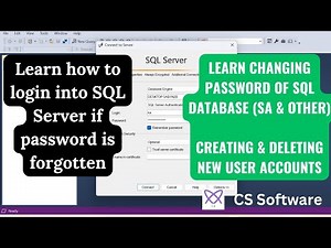 How to Login to SQL Server If Password is Forgotten | Reset & Manage User Accounts