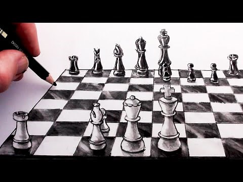 How to Draw a Chess Board in Perspective: Step-by-Step