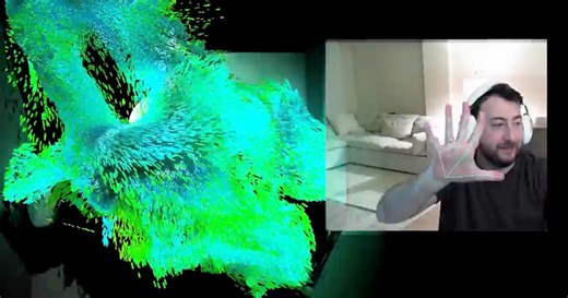 Particle Simulator Controlled by Hand Gestures