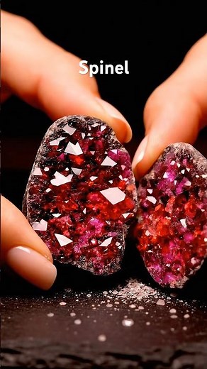 🔨💎 Spinel Unboxing: From Rough Rock to Red Hot Crystal Reveal! 🔥 #shorts